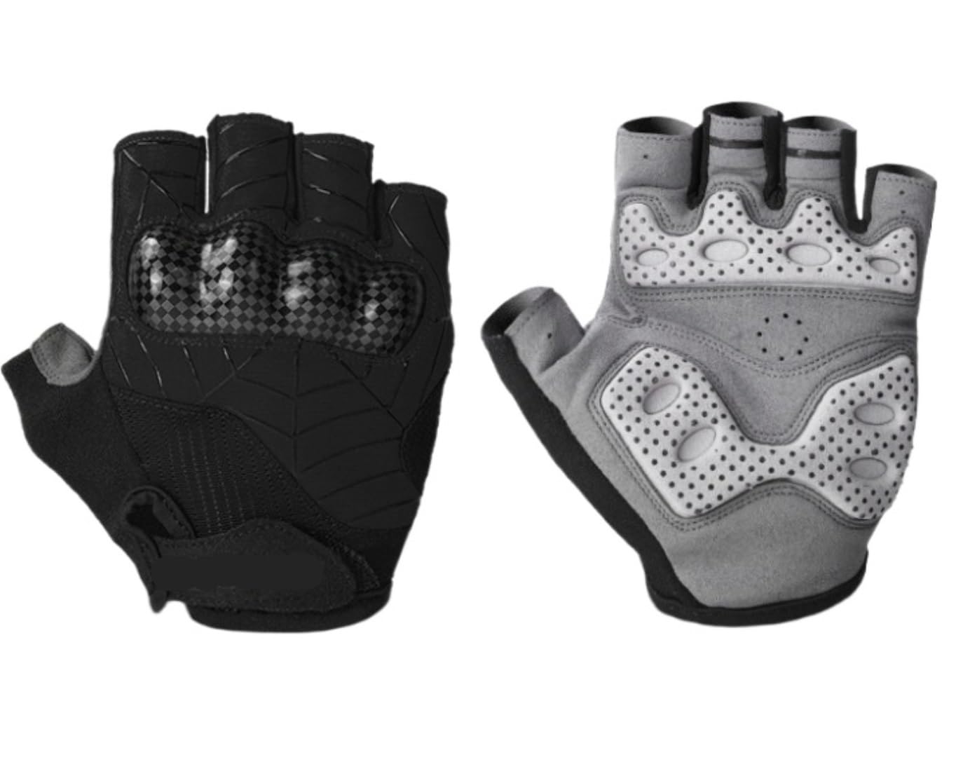 Rękawice Rowerowe Rękawiczki Męskie 1 Para Rękawiczek Z Półpalcami Do Rękawic Rowerowych I Motocyklowych Rękawice Outdoorowe (Color : Black, Size : Large)
