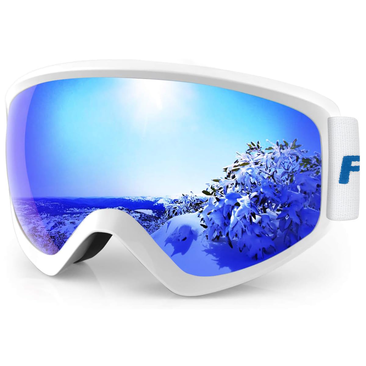 findway Kids Ski Goggles, Kids Snow Snowboard Goggles for Boys Girls Youth OTG