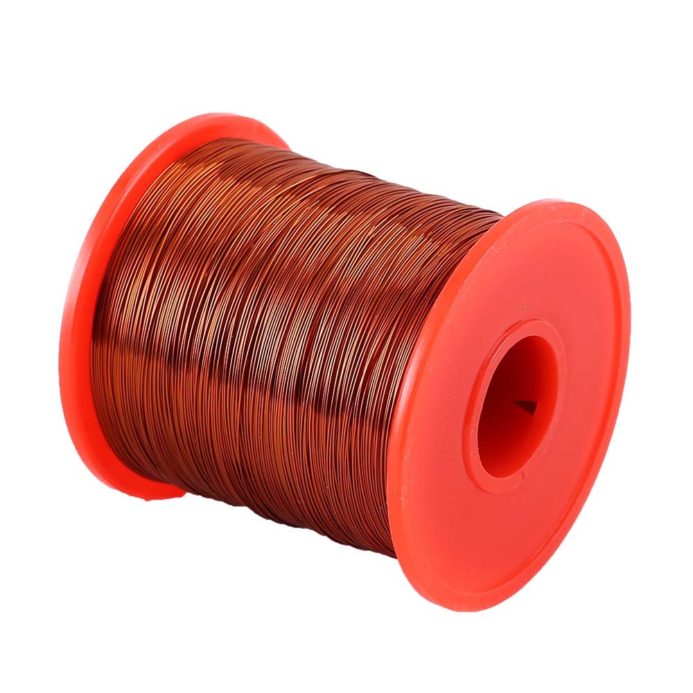 Filo Rame Smaltato,0,33mm Diametro Bobina Rame per Induttori di Trasformatoriper Collegamento e Saldatura (500g)