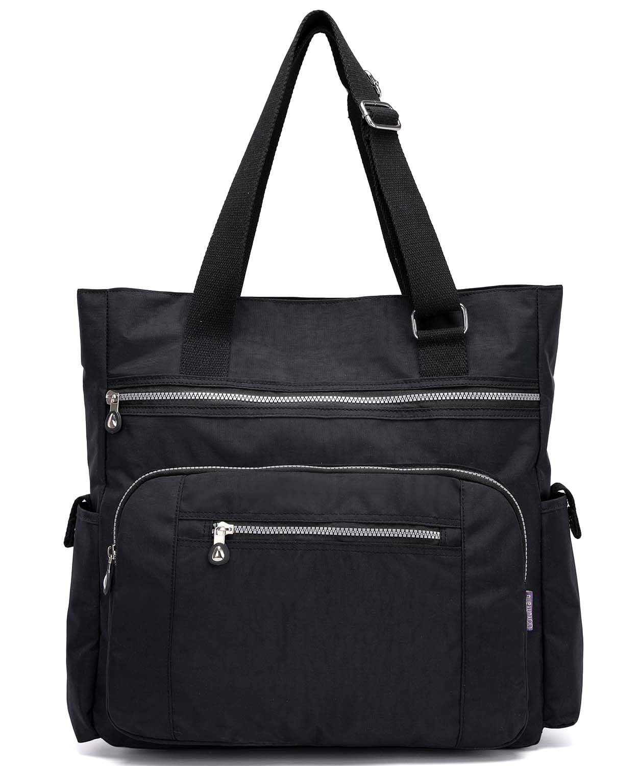 Tiny Chou Tote Bag for Women, Waterproof Nylon Shoulder Bags, Multi Pockets Tote Purses, Large Capacity Travel Tote Bag