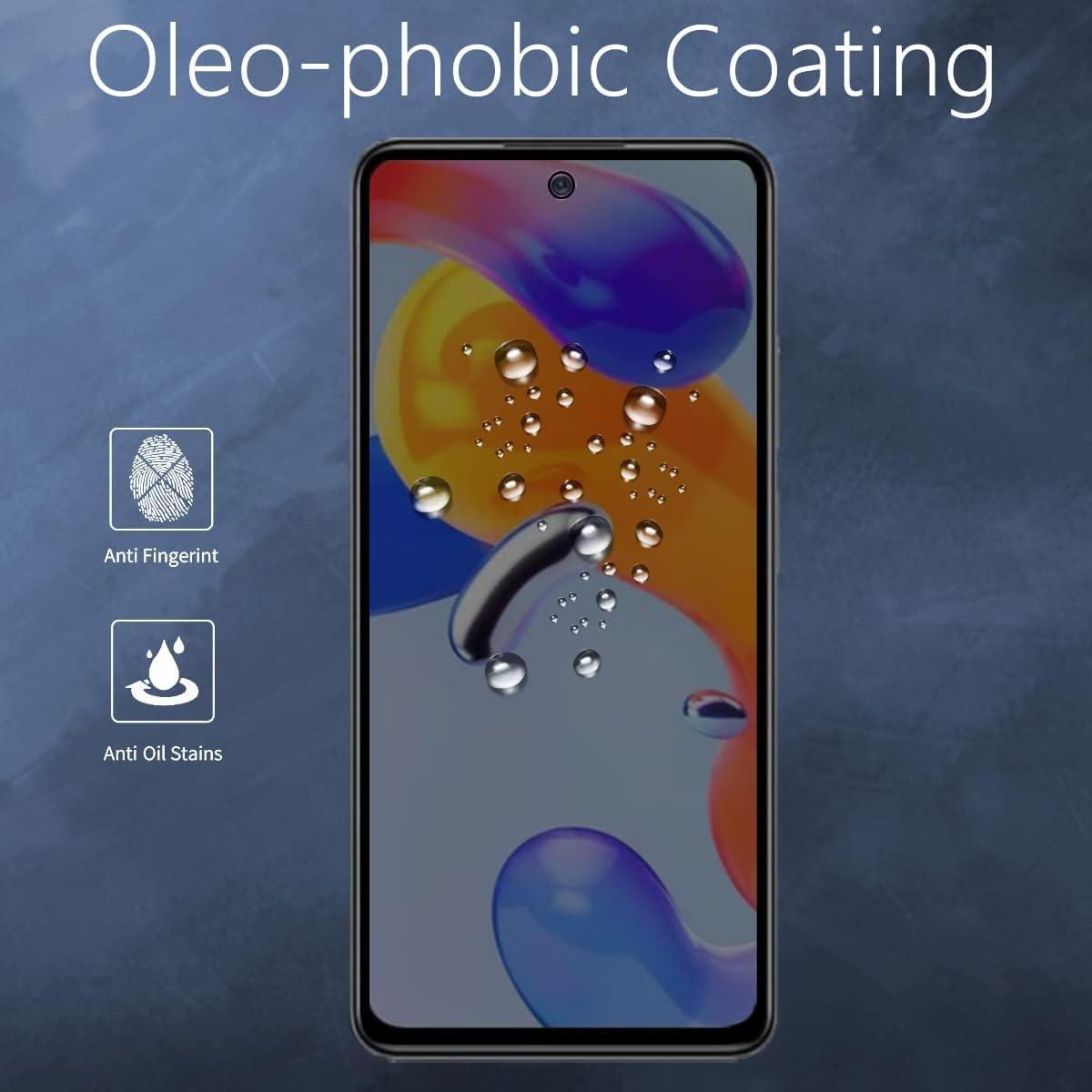 2.5d Protezione Completa Della Colla Per Oppo A54S Vetro Temperato 9h Ksix Con Bordo Nero 1 Unita L9152sc07 - Foto 5