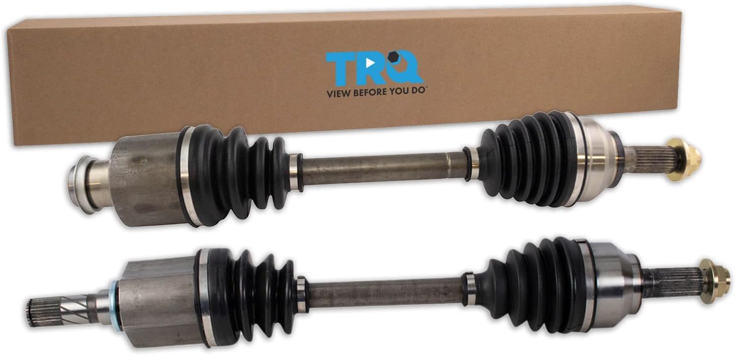 TRQ Front Driver and Passenger CV Axle Shaft Assembly Manual Transmission Compatible with 2005-2013 Mazda 3 2006-2015 Mazda 5 L4 Excludes SkyActiv Turbo CSA32591