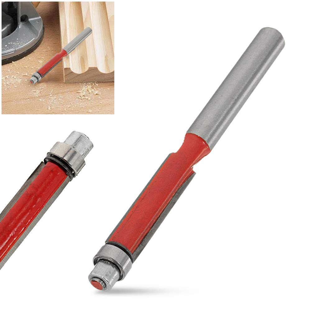 3Pcs 1/4 Inch Shank Flush Trim Router Bit, Flush Trim Router Bit Copy Cutter with Top Bearing, Woodworking Milling Tools 3Pcs 1/4 Inch Shank Flush Trim Router Bit, Flush Trim Router Bit Copy Cutter with Top Bearing, Woodworking Milling Tools