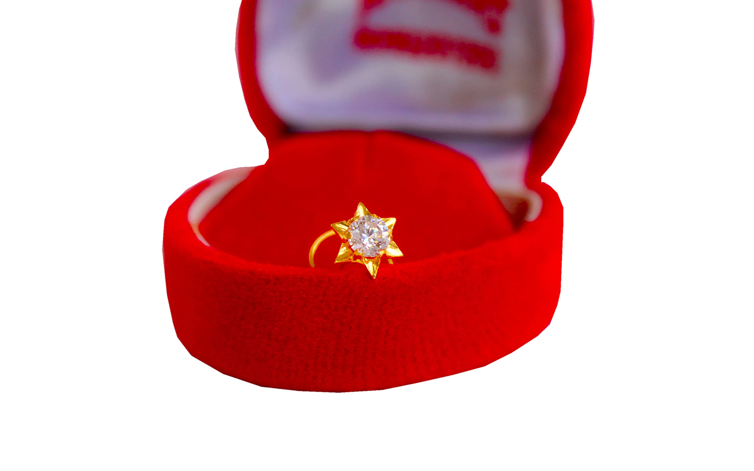 jj jewellers 18k (750) gold nose pin with AD stone (B09BDZ4KGS) Amazon Price History, Amazon Price Tracker