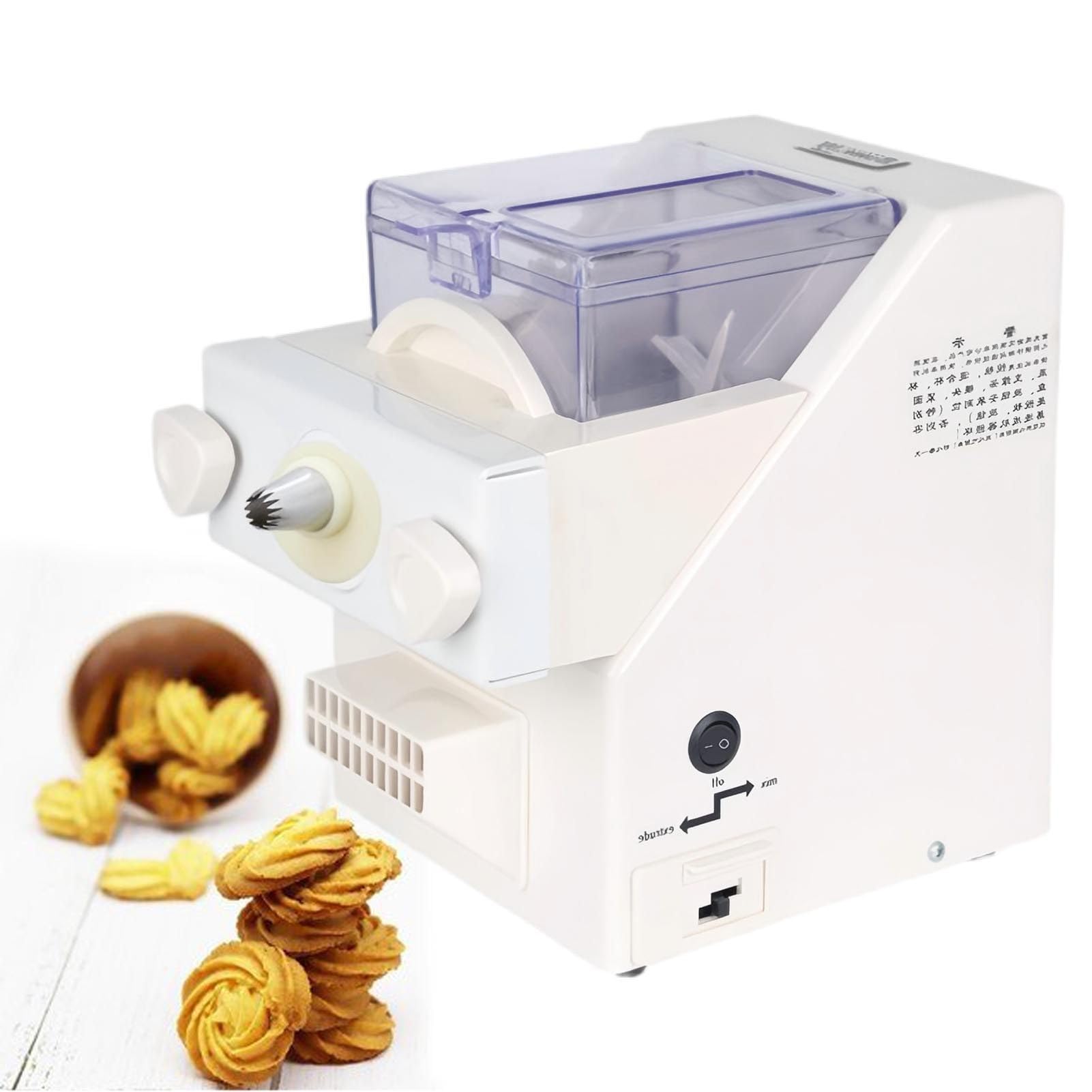 Presse à Biscuits Ergonomique avec 8 Embouts et 6 Moules ; Moteur 50-60 TR/Min pour Une Utilisation sans Effort, Idéale pour Les Seniors