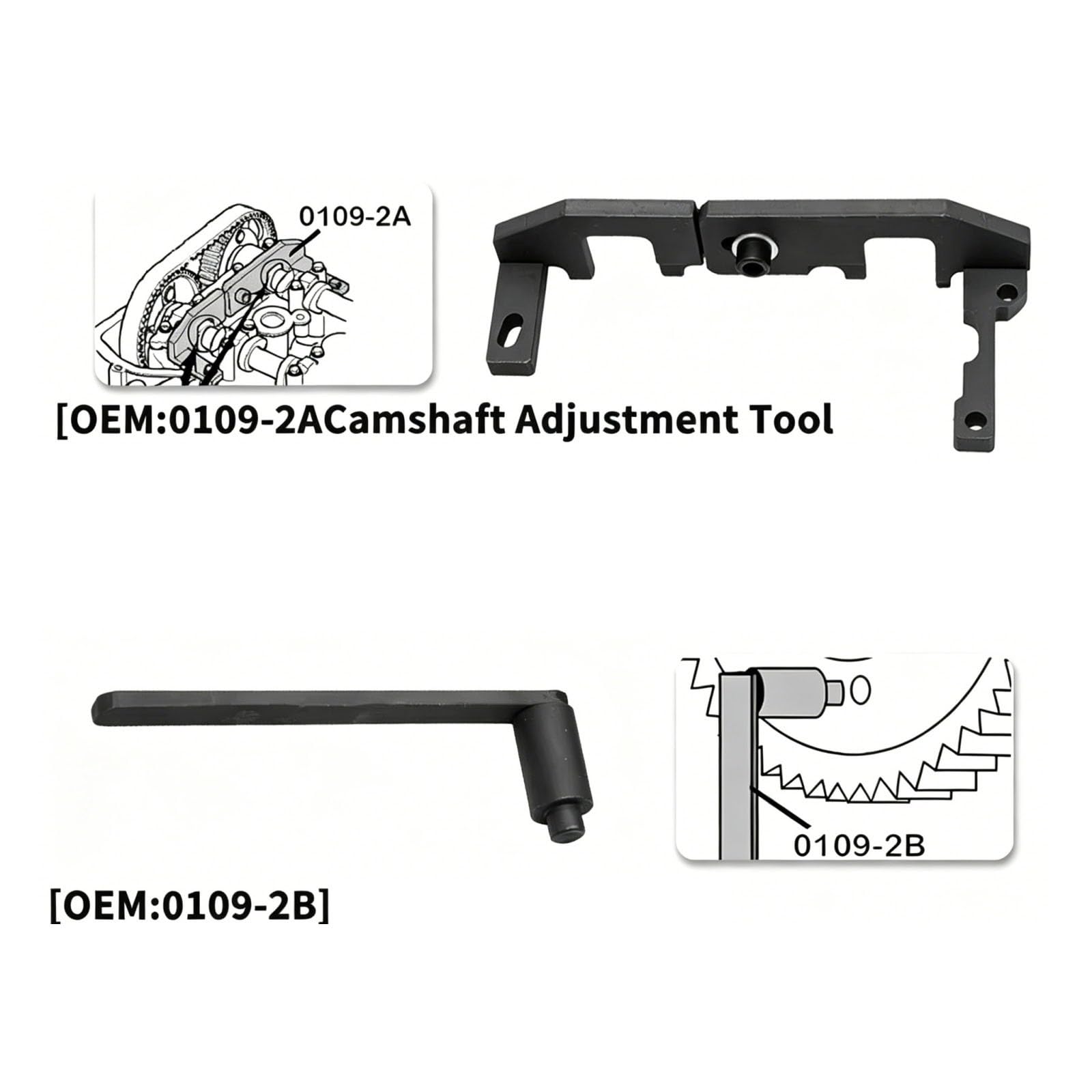 Compatible con Peugeot para 308 2013-2015 para 2008 2013-2015 Kit Herramientas Sincronización Alineación Motor Conjunto Accesorios Herramienta Calado Motor