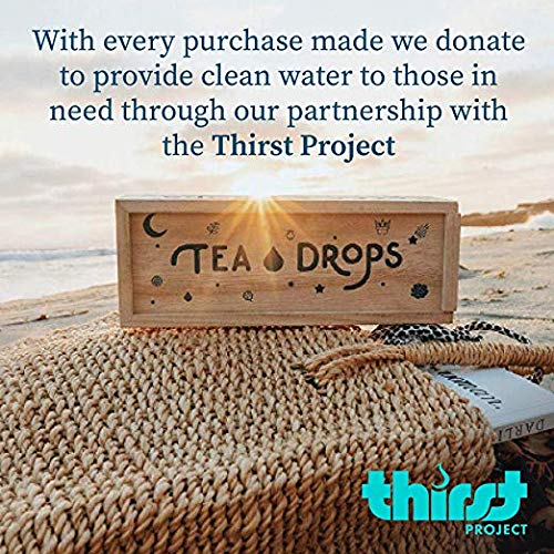 Organic Loose Leaf Tea | Tea Drops 15 Party Pack Instant Tea Sampler | 3 of Each Matcha Green Tea,Chai Tea, Rose Earl Grey, Blueberry Acai & Vanilla White | Lightly Sweetened, Delicious Hot or Iced - Thumbnail 2
