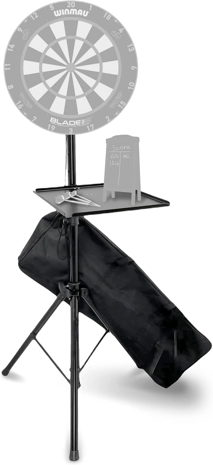 Gorilla Dartboard Stand Arrow Pro 2 Portable Caddy For Dart Board With