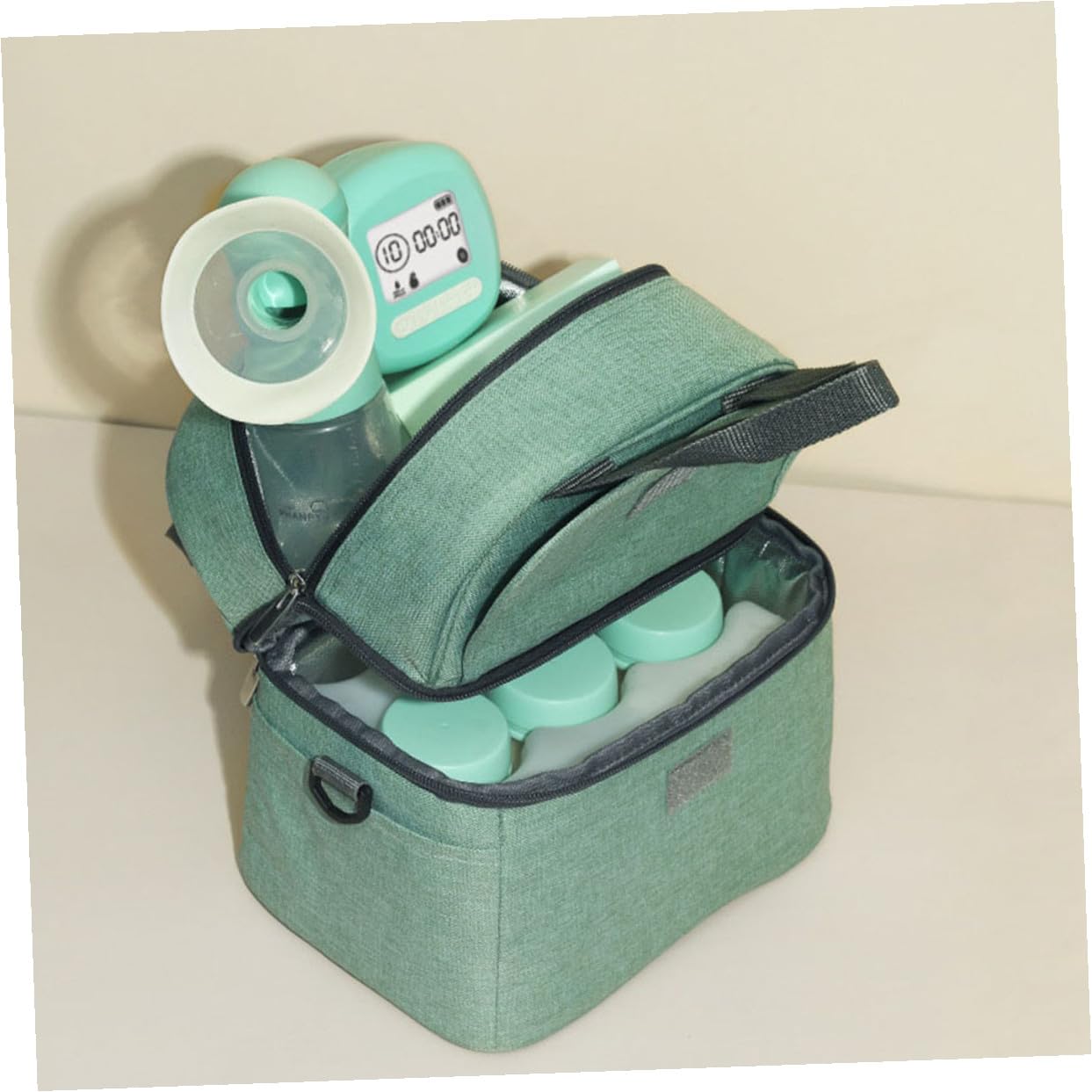 Bolsa para Mantener la Leche Materna de Doble Capa Verde