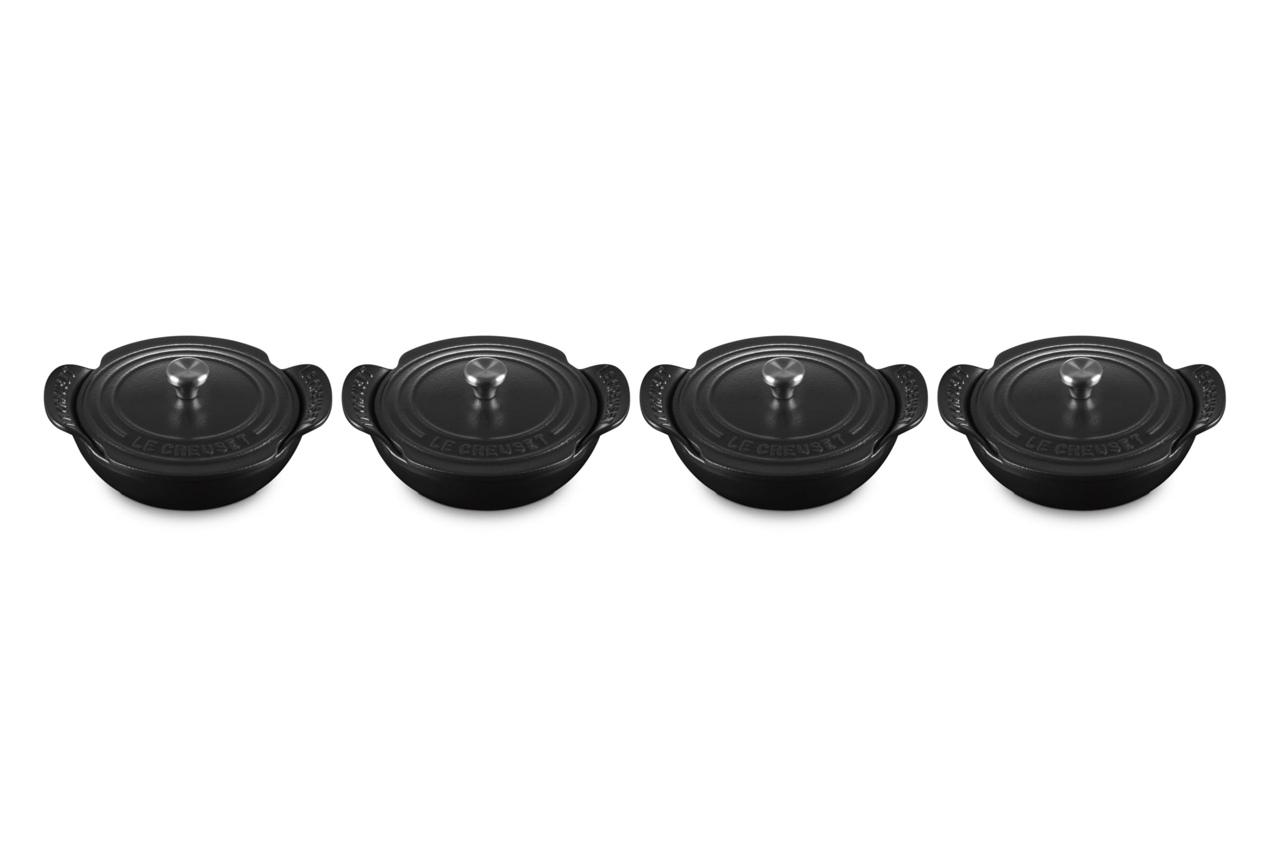 LE CREUSET SET 4 BUFFET C TAMPA 13CM GOURMAND MATTE BLACK | Amazon