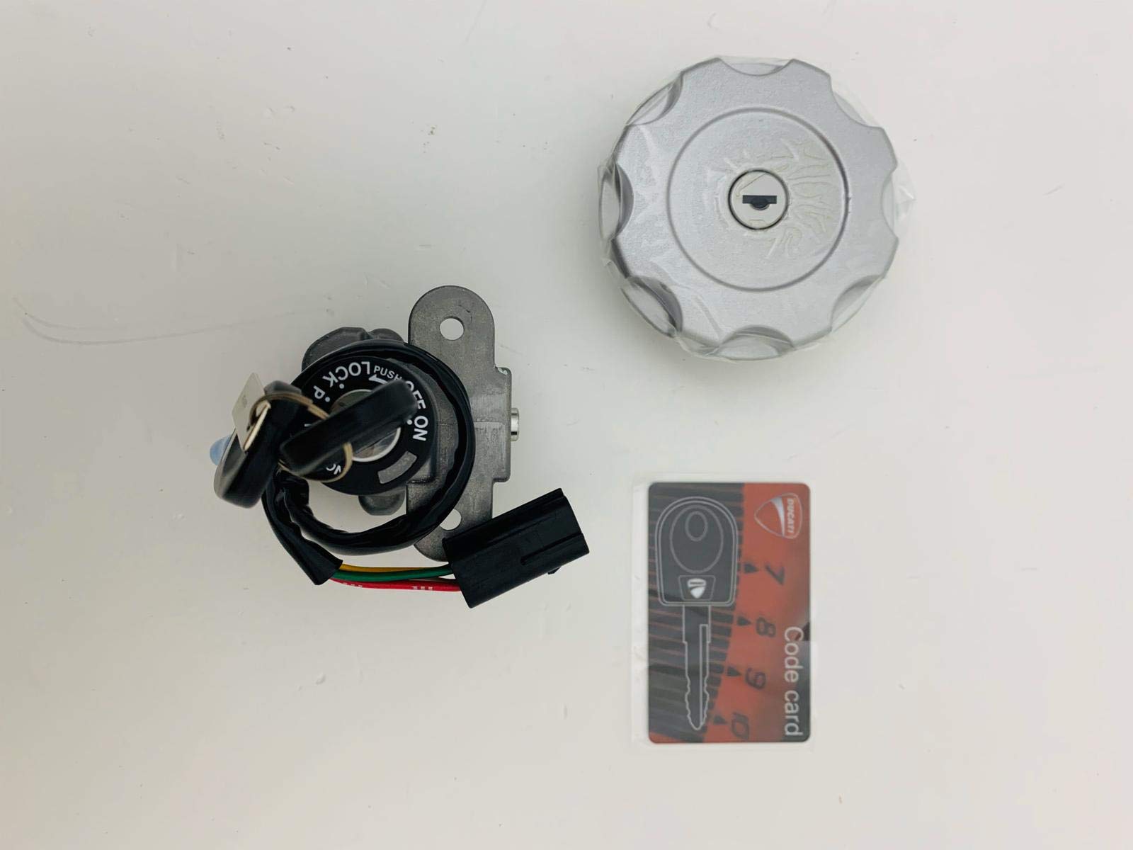 Kit de llaves interruptor completo Keys compatible con Ducati Hypermotard 1100 796 de 2010 a 2012