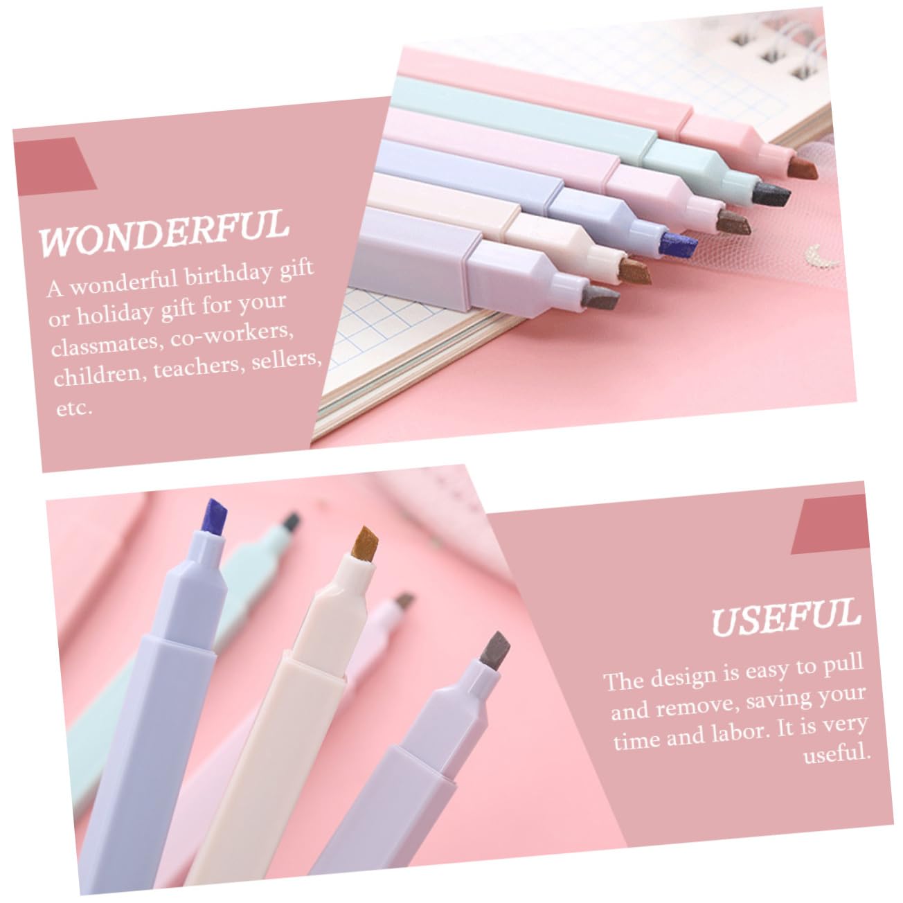 VILLCASE Confezione Da 10 Pennarelli Fluorescenti Per La Scuola Colori Vivaci Per Ragazzi E Ragazze Colori Casuali - Foto 3