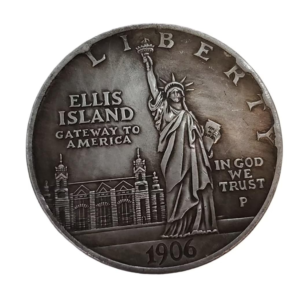 Amazon.com: Replica 1906 Ellis Island Coin Liberty American