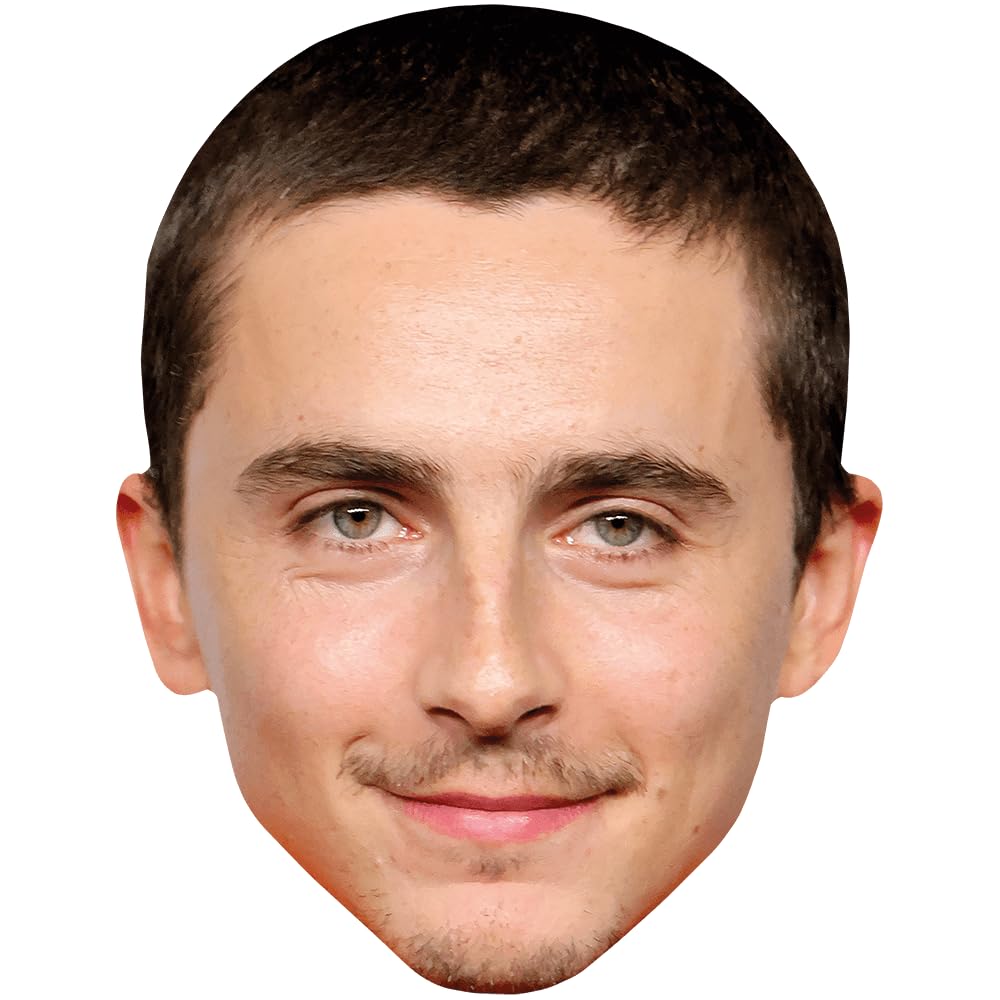 Timothée Chalamet (Short Hair) Celebrity Mask, Flat Card Face, Fancy Dress Mask