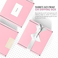 Vista 5 de Golden State Art, Cajas de envío rosadas de 4 x 4 x 2, paquete de 26 cajas pequeñas de cartón corrugado para envío, embalaje, regalos de manualidades