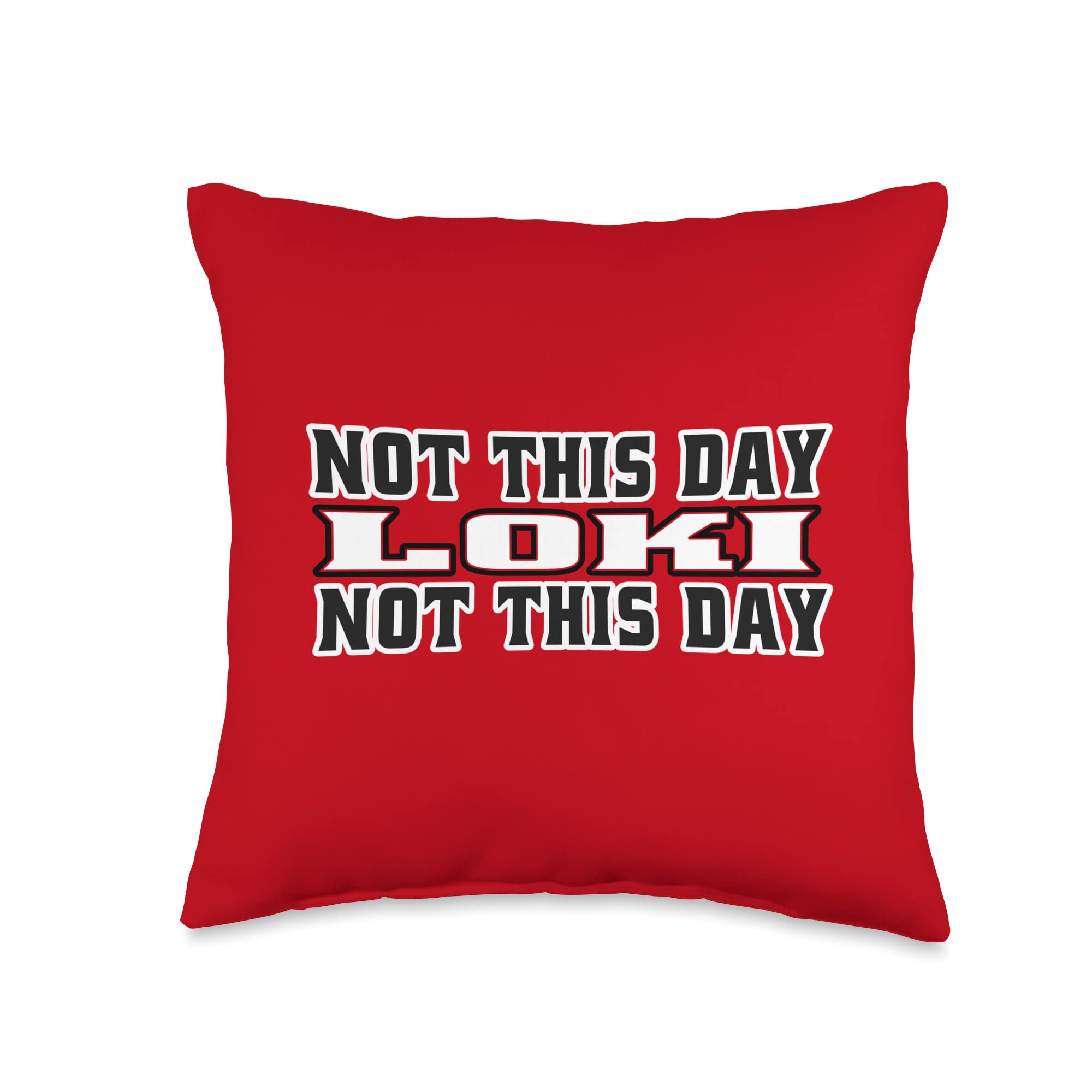 Day Loki Funny Norse God Thor Lover Oden Fan Throw Pillow, 16x16, Multicolor