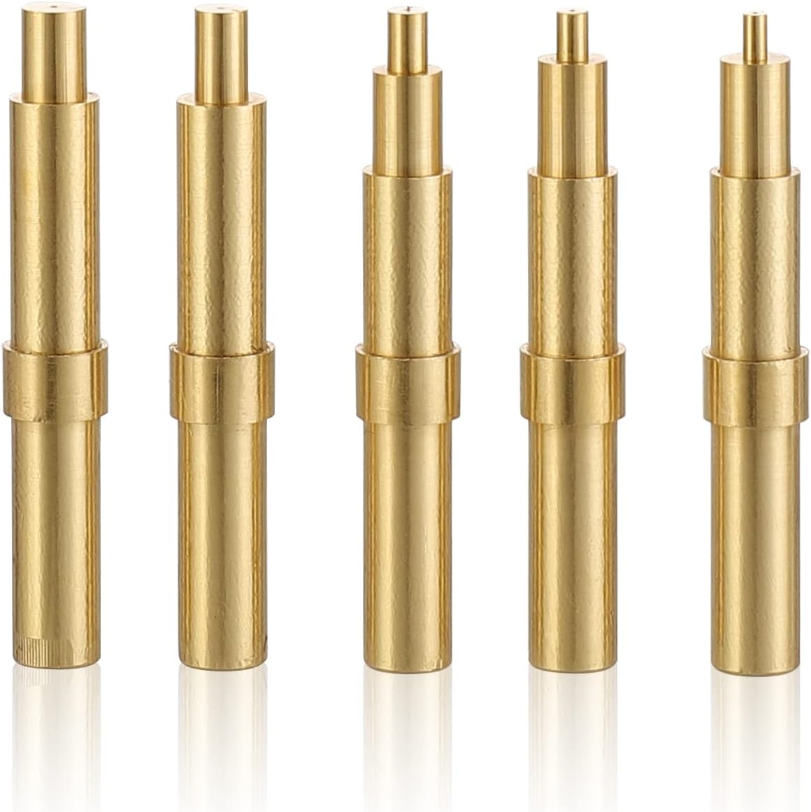5Pcs Heat Set Insert Tips for M2,M2.5,M3,M4,M5 Threaded Inserts, Compatible with Weller WES51 WESD51 PES50/51 WE1010NA WCC100 LR21 Soldering Irons ET Tips, Used for Connecting 3D Printed Parts