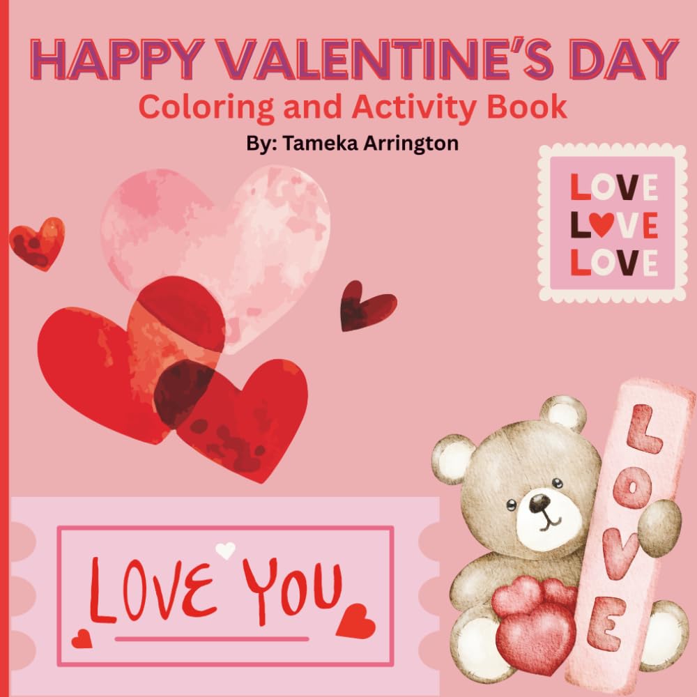 Happy Valentine's Day Coloring and Activity Book