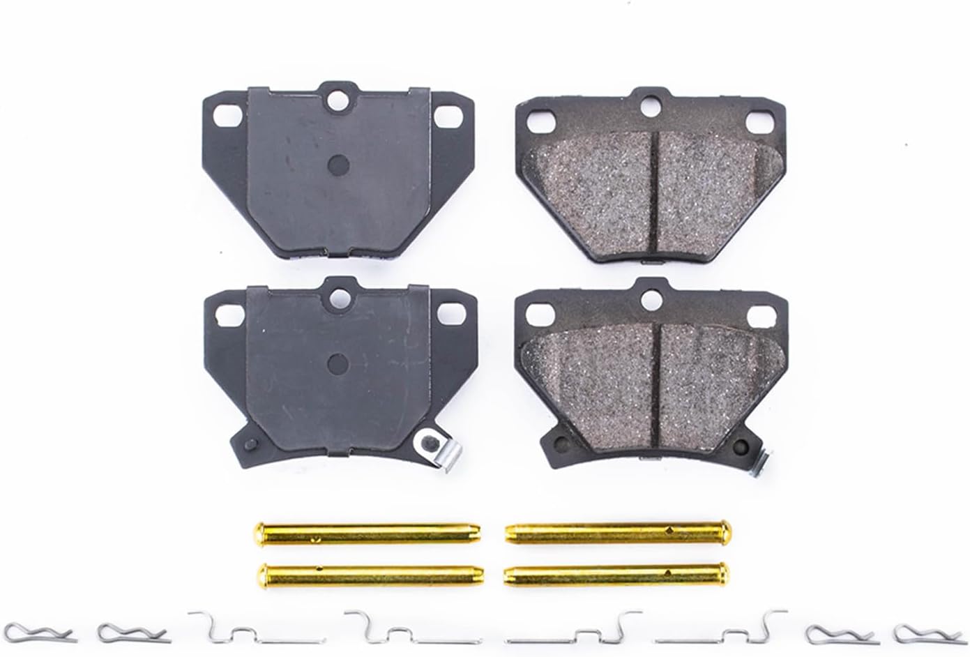 PowerStop Rear Brake Pads For Pontiac Vibe 2003-06 |Toyota Celica 2000-05 |Corolla 2005-06 |Matrix 2003-07 - Z17 Ceramic Brake Pads With Installation Hardware, 17-823