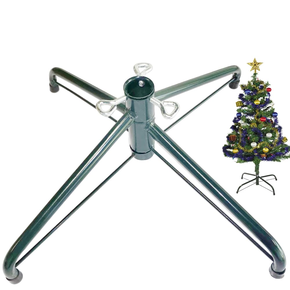 Soporte para árbol de Navidad pequeño base de abeto 4-6 pies poste 0.7-0.86 pulgadas