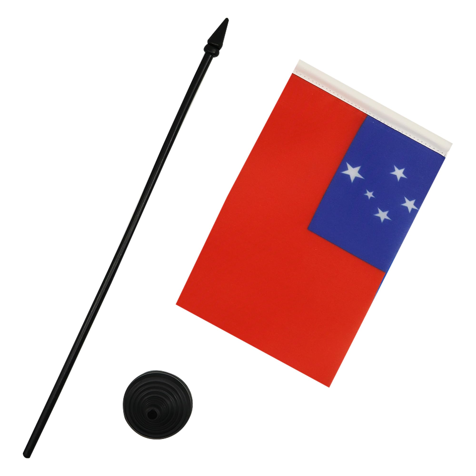 AZ FLAG, Samoa Table Flag 4'' x 6'', Samoan Office Mini Banner 100% Polyester 15 x 10 cm - Image 3