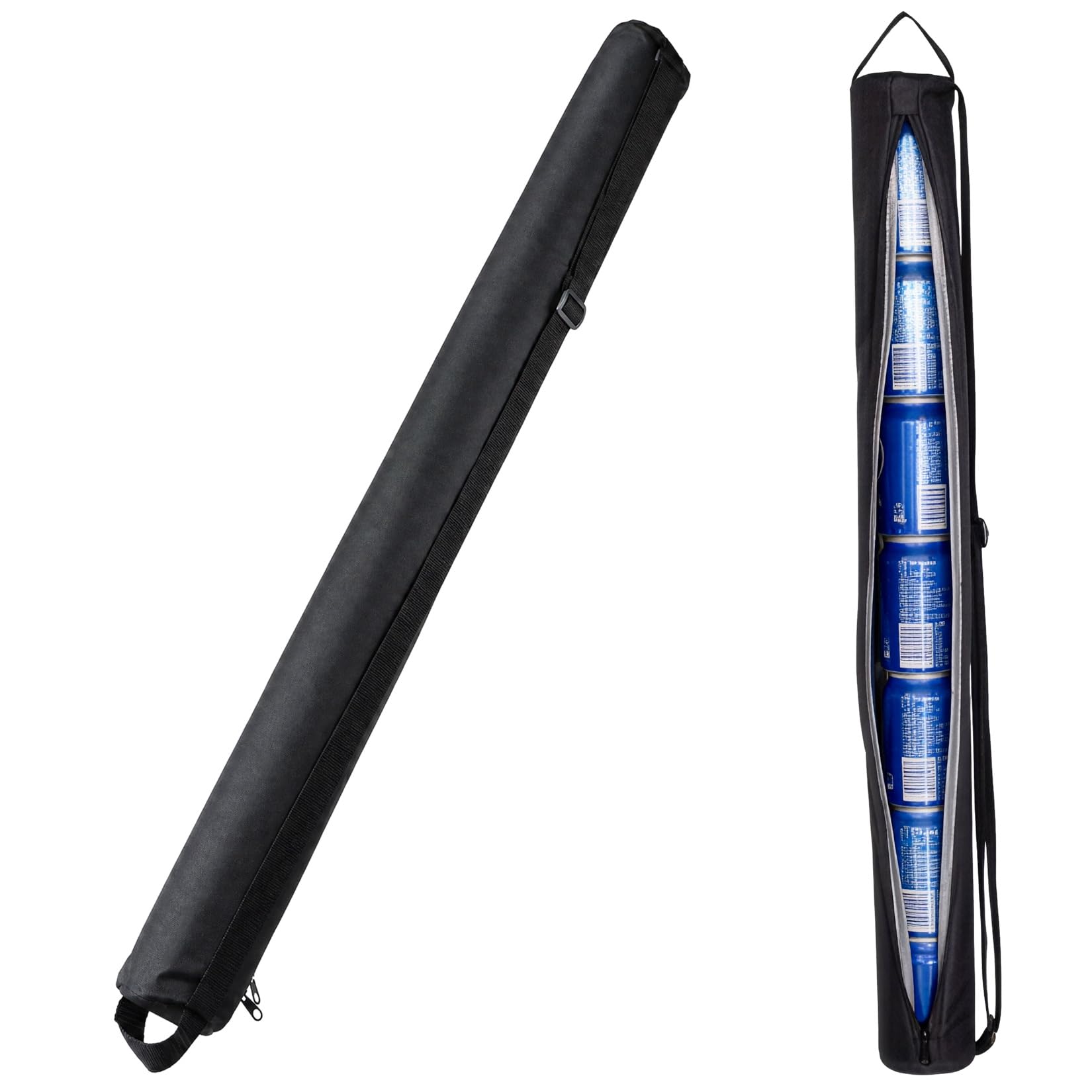 1 Pcs Golf Beer Cooler Sleeve Bag, Golf Drinks Cooler Bag | 7 Can Holder Sleeve, Insulated Beverages Coole Tube, Cold Drink Sling Sleeves for Most Golfs Bags