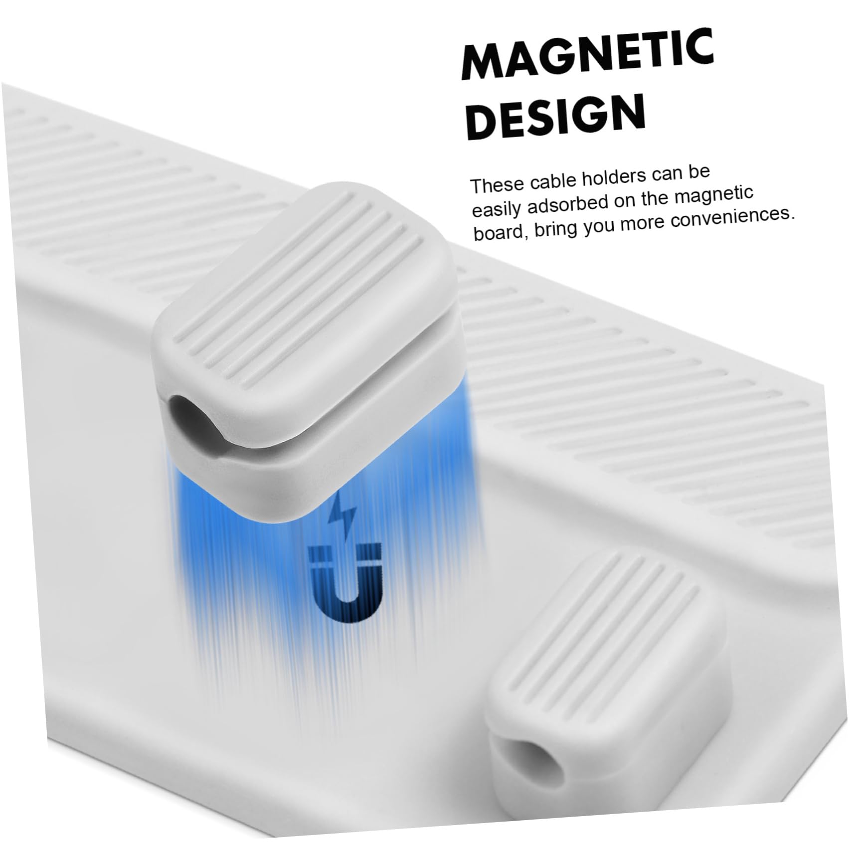 Uonlytech 4 Juegos De Clips Magnéticos Para Cables Organizador De Cables Herramienta De Gestión De Cables De Escritorio Para El Hogar La Oficina Y El Coche.