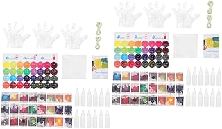 NOLITOY 2 Sets Tie Dye Powder Tie Dye Kit Bulk Queen Shirt Tie Dye Kits for Adults Craft Fabric Dye Powder Tie Dye One- Step Tie Dye Kit Abs 10 Year Old Girl Gift Tie-dye Kits for