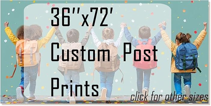 Personalized Custom 36''x72'' Canvas Prints with Your Photo/your Image Large Wallart Wall Decor for Bedroom Dining room Living room Children's room(Unframed)