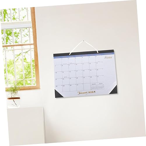 Miniatura 9 de NUOBESTY 2pcs English Calendar Calendars Time Planning Calendar Wall Calendar Year Plan Calendar English Agenda Calendar Desk Calendar 2022 Bedroom
