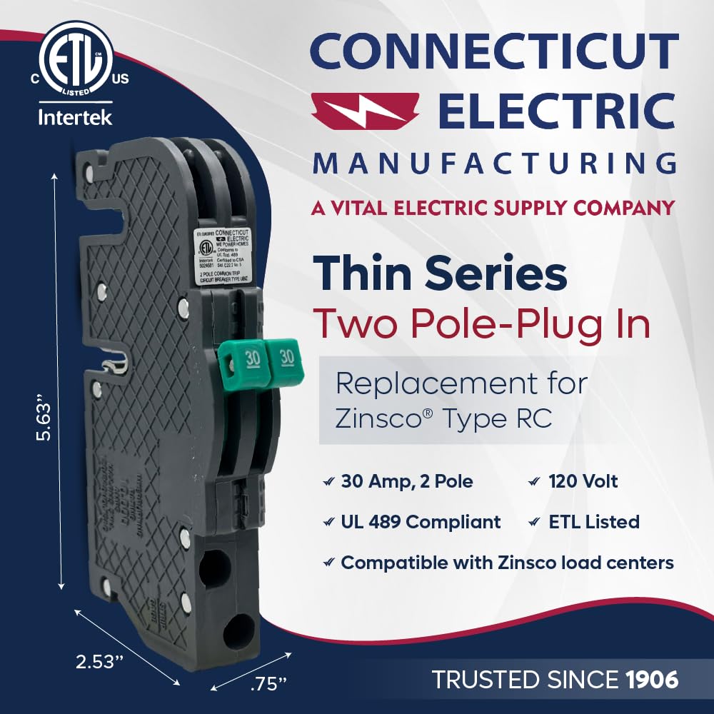 Connecticut Electric UBIZ0230 Newly Manufactured Zinsco RC3830