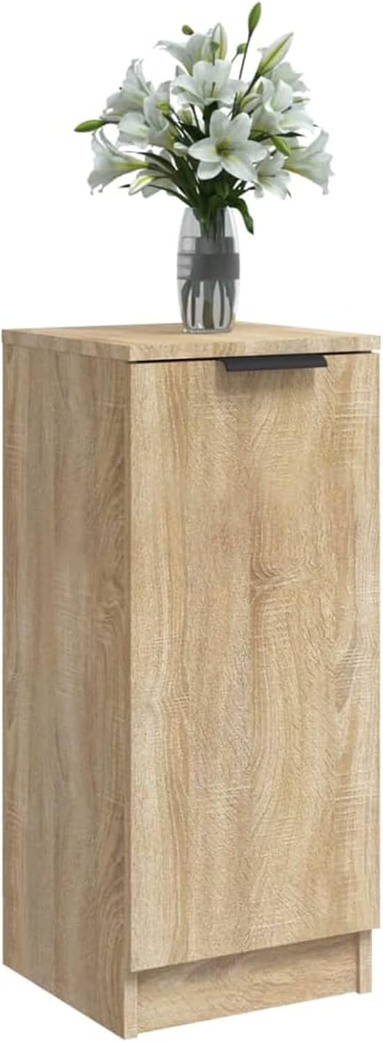 Sideboard Sonoma-Eiche 30x30x70cm - Kommode Mit Schublade Und Fächern