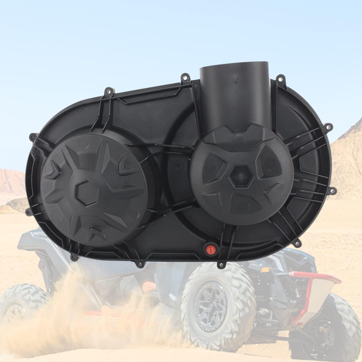 Black Outer Clutch Cover Compatible with Can-Am Maverick X3 2017-2024, CVT Variator Clutch Plate Cover Transmission Belt Box Housing Replace #420212508