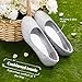 DREAM PAIRS Girls Mary Jane Ballerina Flat Shoes, Muy-Shine-Silver Glitter - 4 Big Kid (Muy-Shine)