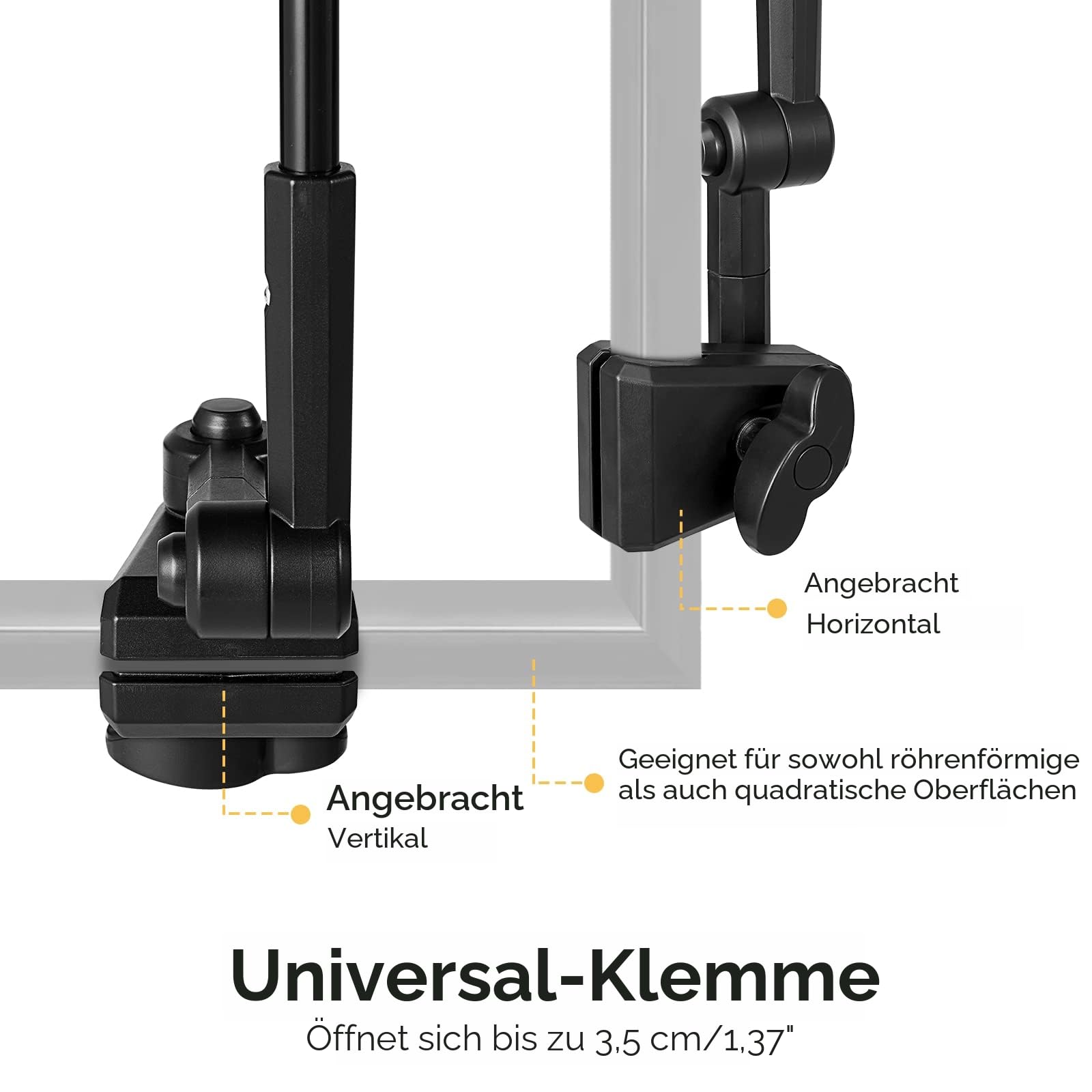 G4Free Verstellbarer Strandschirm mit LSF 50+, Größe XL,mit Universalklemme