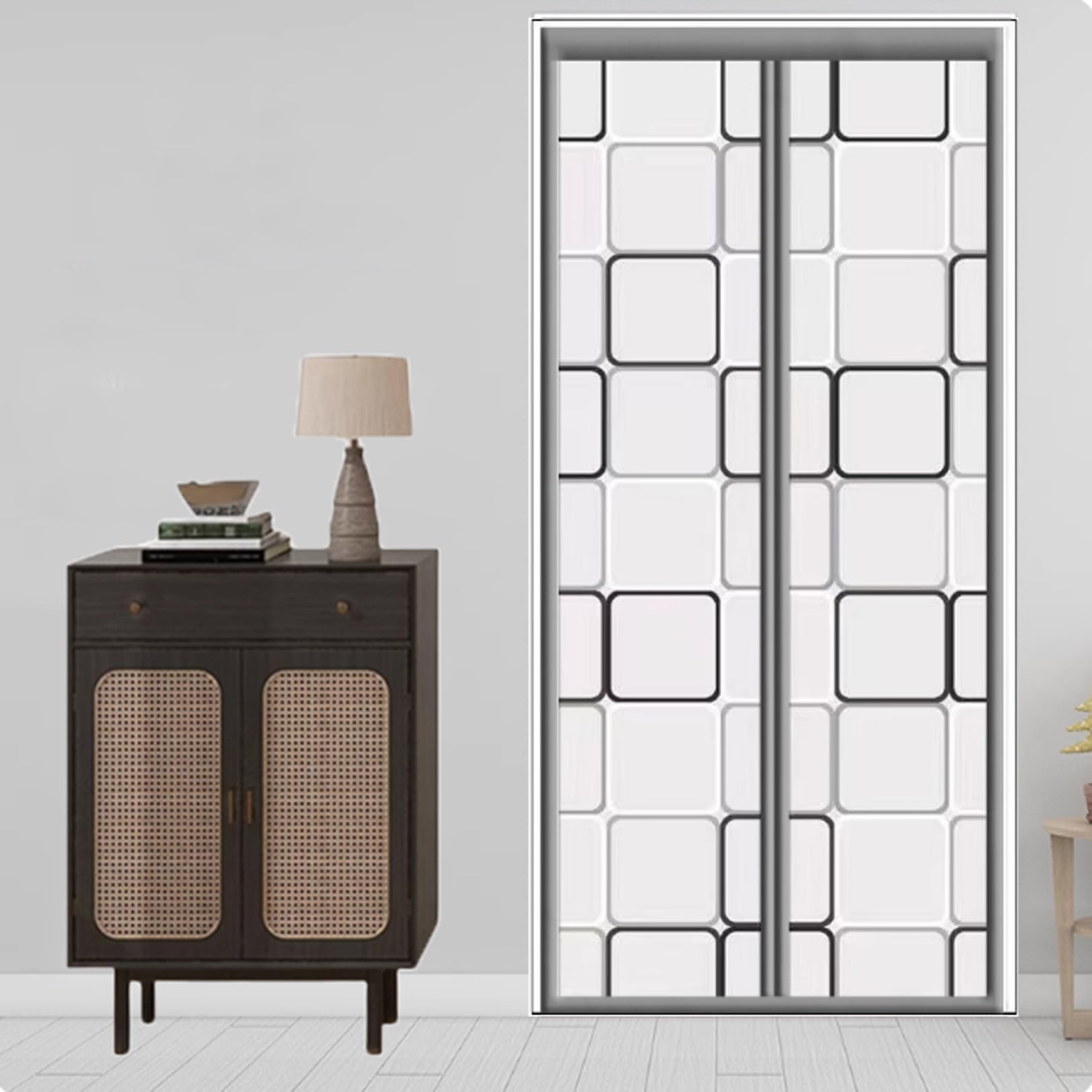 Isolant thermique haut de gamme grille EVA rideau magnétique de porte