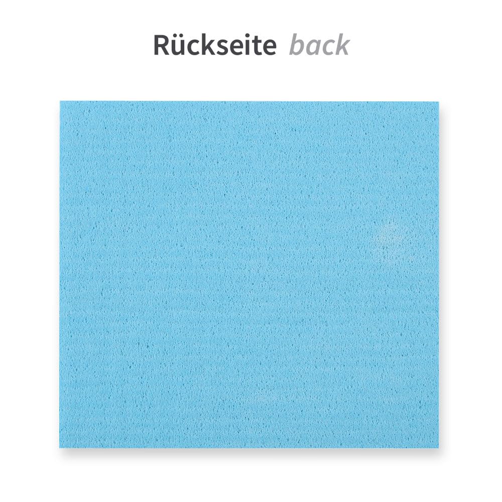160 Stück Hygoclean Schwammtücher | Baumwolle/Zellulose, blau, L: 18cm, B: 20cm, Reinigungstücher, Putztücher, Schwammtücher