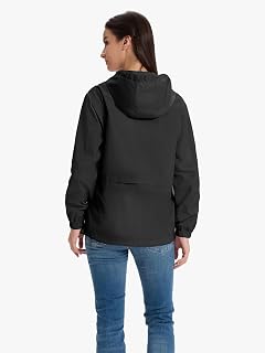 SaphiRose Lightweight Packable Rain Jacket Women Waterproof 5000mmH2O