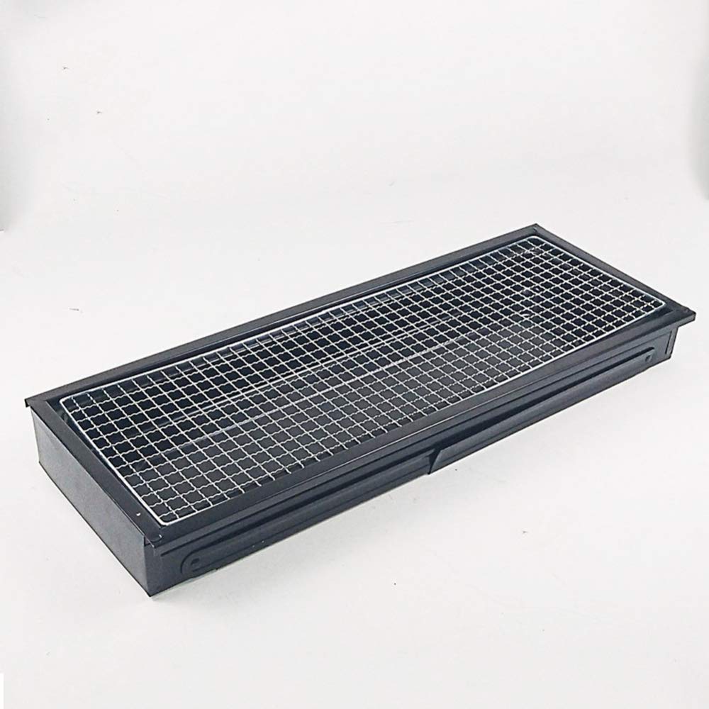 Barbecue Grill, Grill Barbecue Carbone, Utensile BBQ Grill Barbecue Carbone Pieghevole per Picnic con Gli Amici, Riunione di Famiglia in Balcone E Giardino,60 * 22 * 33CM