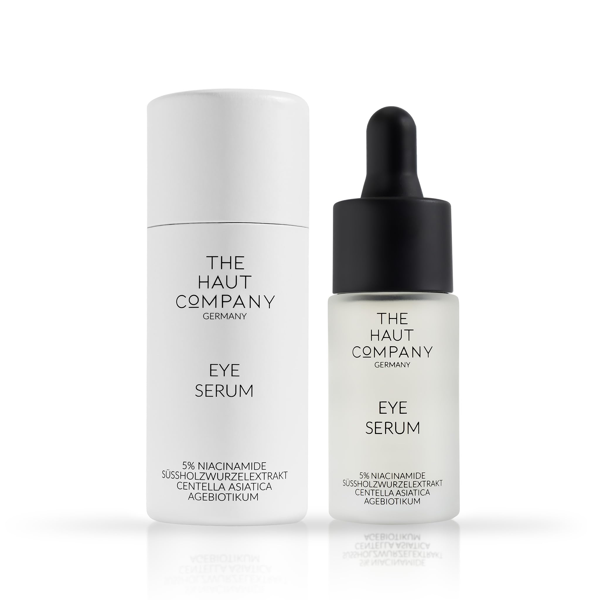 15ml Augen Serum - 5% Niacinamide und Süßholzwurzelexktrakt - Fältchen, Krähenfüße und Tränensäcke - Augenringe werden aufgehellt - Made In Germany