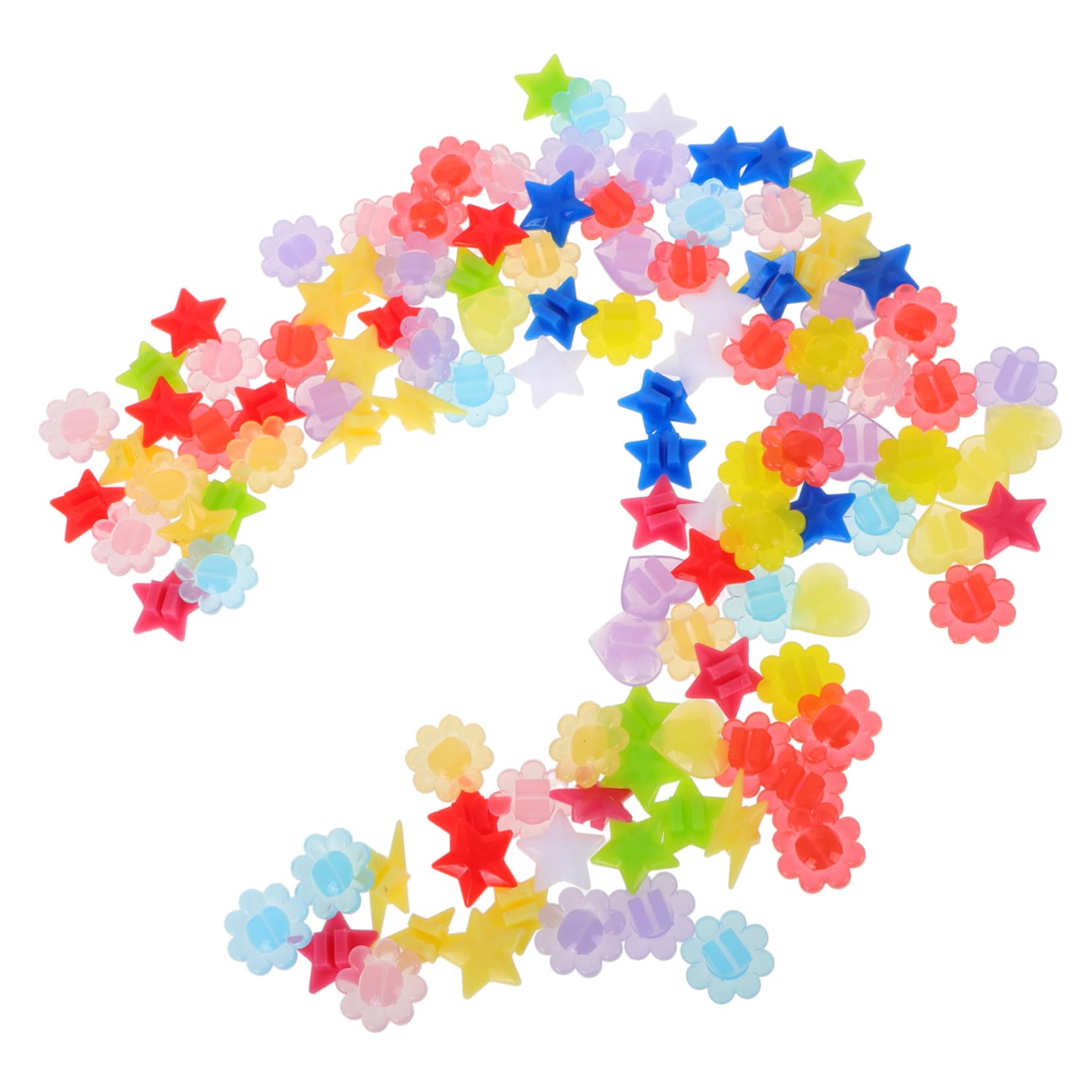 Happyyami Cycling Accessories 120 Pcs Bicycle Wheel Beads Glow in Dark Decorative Beads Fun for Kids Bike Decor