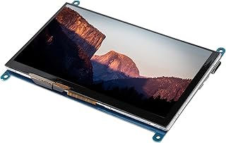 Tela LCD HD 1024x600 HD de 7 Polegadas, Tela Sensível Ao Toque Capacitiva de 5 Pontos, para Raspberry Pi, Suporte para Sistema Win7 / Win8 / Win10