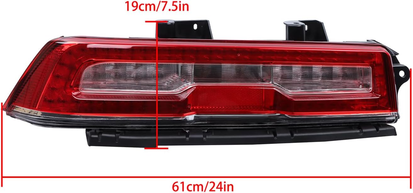 Driver Left Side Tail Light Replacement for Camaro 2014 2015 Rear Brake Tail Lamp Replacement for GM2800266 23256982