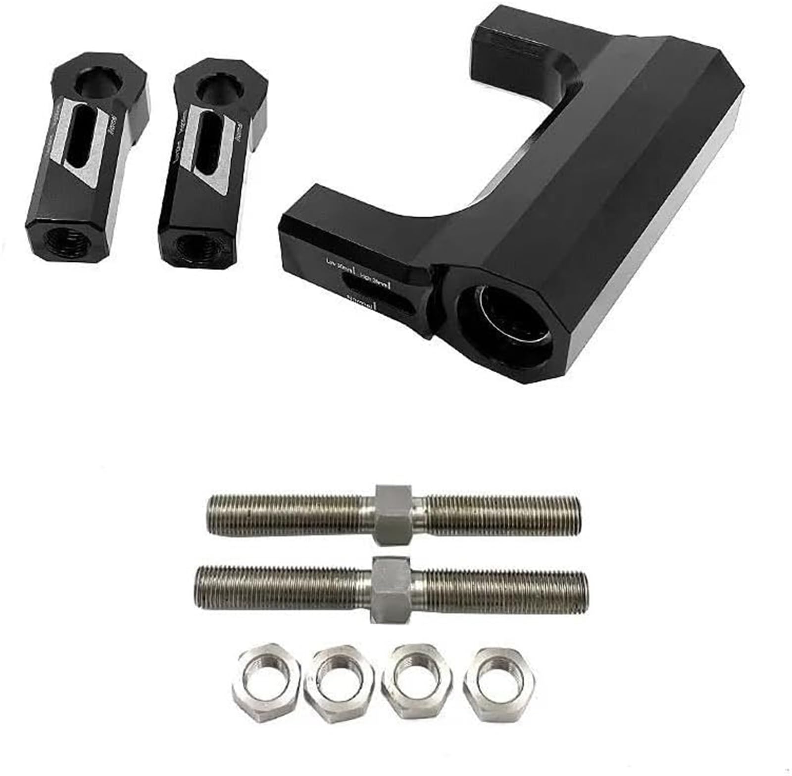 Kit de bajada de suspensión for motocicletas S1000R, S1000XR, S1000RR (2009-2016), kit de bajada de suspensión CNC, kit ajustable de caída de varillaje de suspensión trasera (Blackone) Kit de e