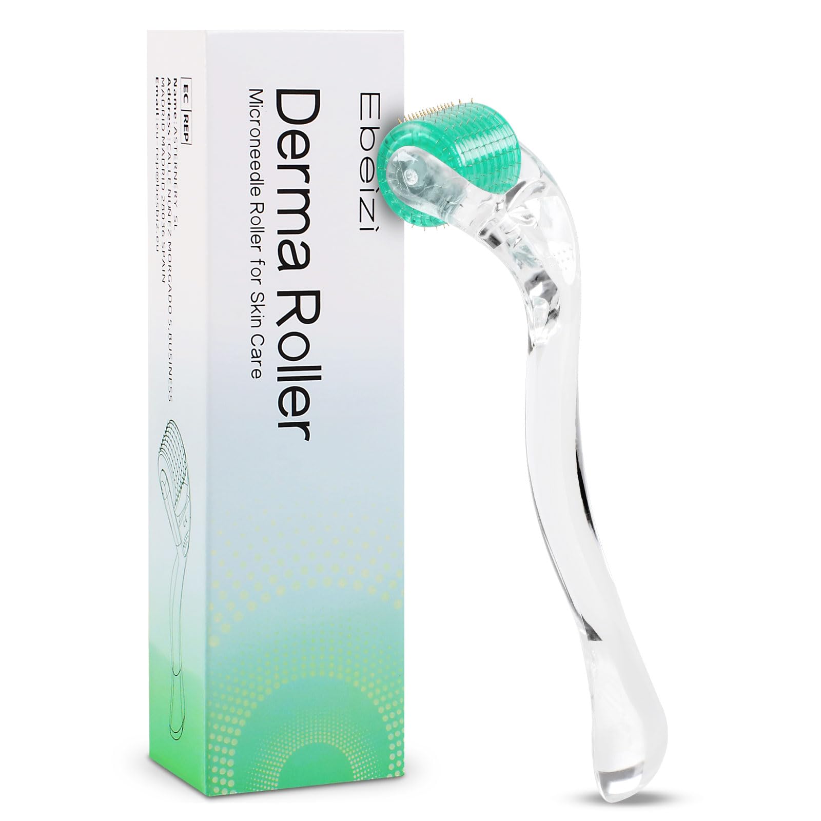 Derma Roller 0.5mm sistema antietà con 192 microaghi, anti-invecchiamento, acne, smagliature, cellulite, riduce la perdita di capelli
