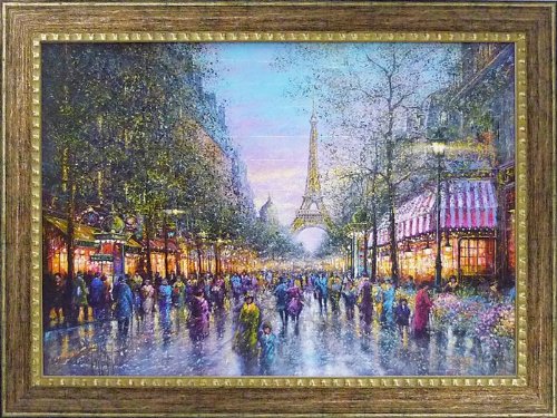 Amazon.co.jp: 絵画 ギィ デサップ 春のエッフェル絵画 インテリア