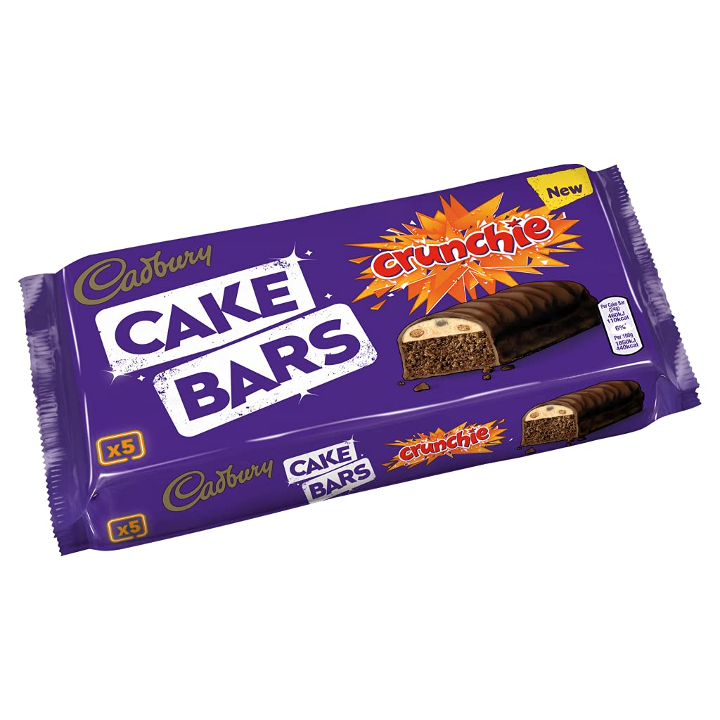 Cadbury 5 Crunchie Cake Bars