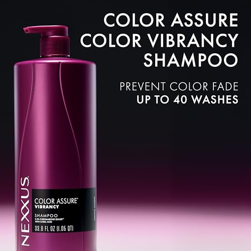 Image of Nexxus Color Assure Vibrancy Shampoo for Color Treated Hair 33.8 oz | For frizz-prone hair, Helps hydrate & moisturize, Shampoo