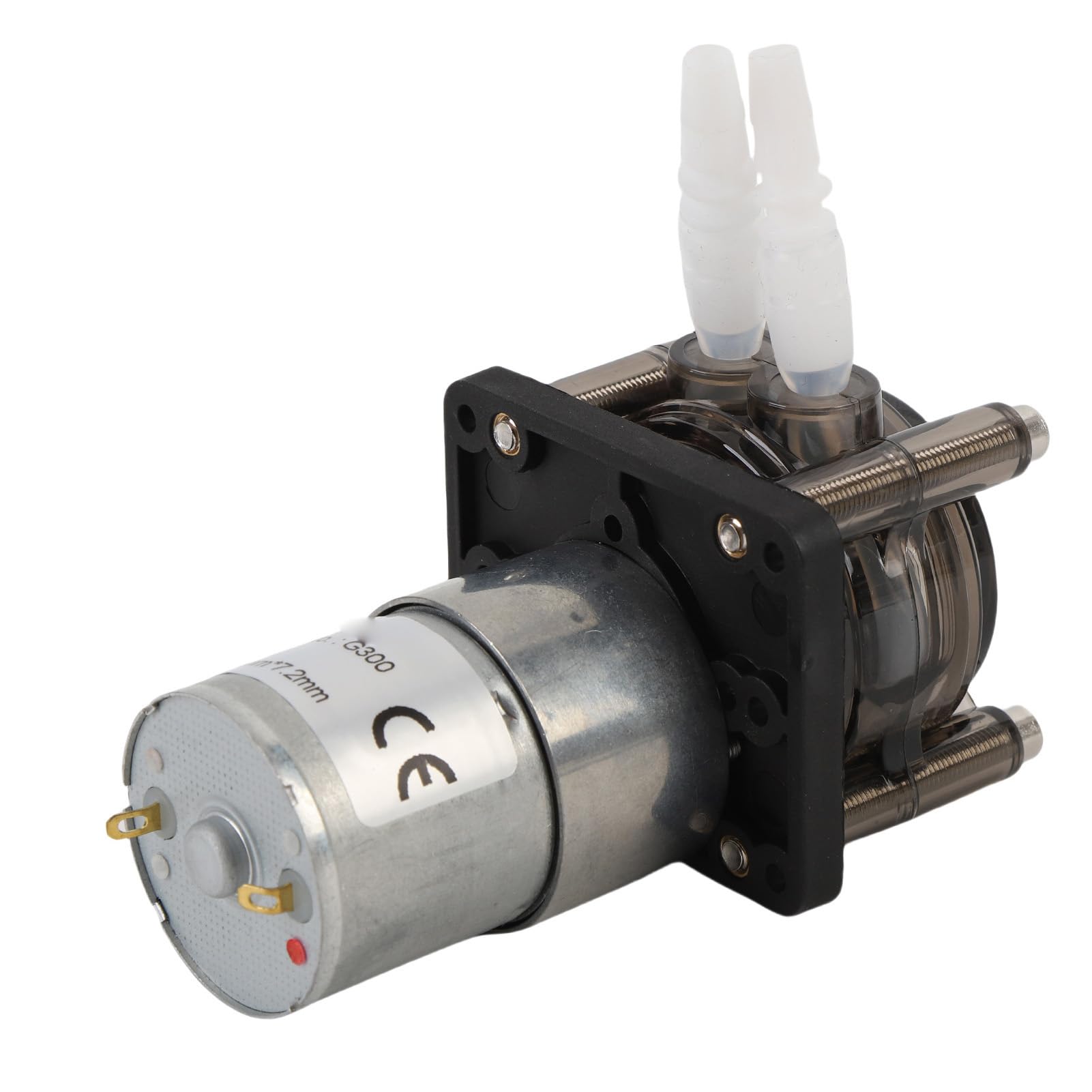 Generic Pompe Péristaltique, Conception Stable, Haut Débit, Moteur à Courant Continu 300 Ml/min, Pompe de Dosage de Liquide pour Aquarium en Acier Inoxydable (12V)
