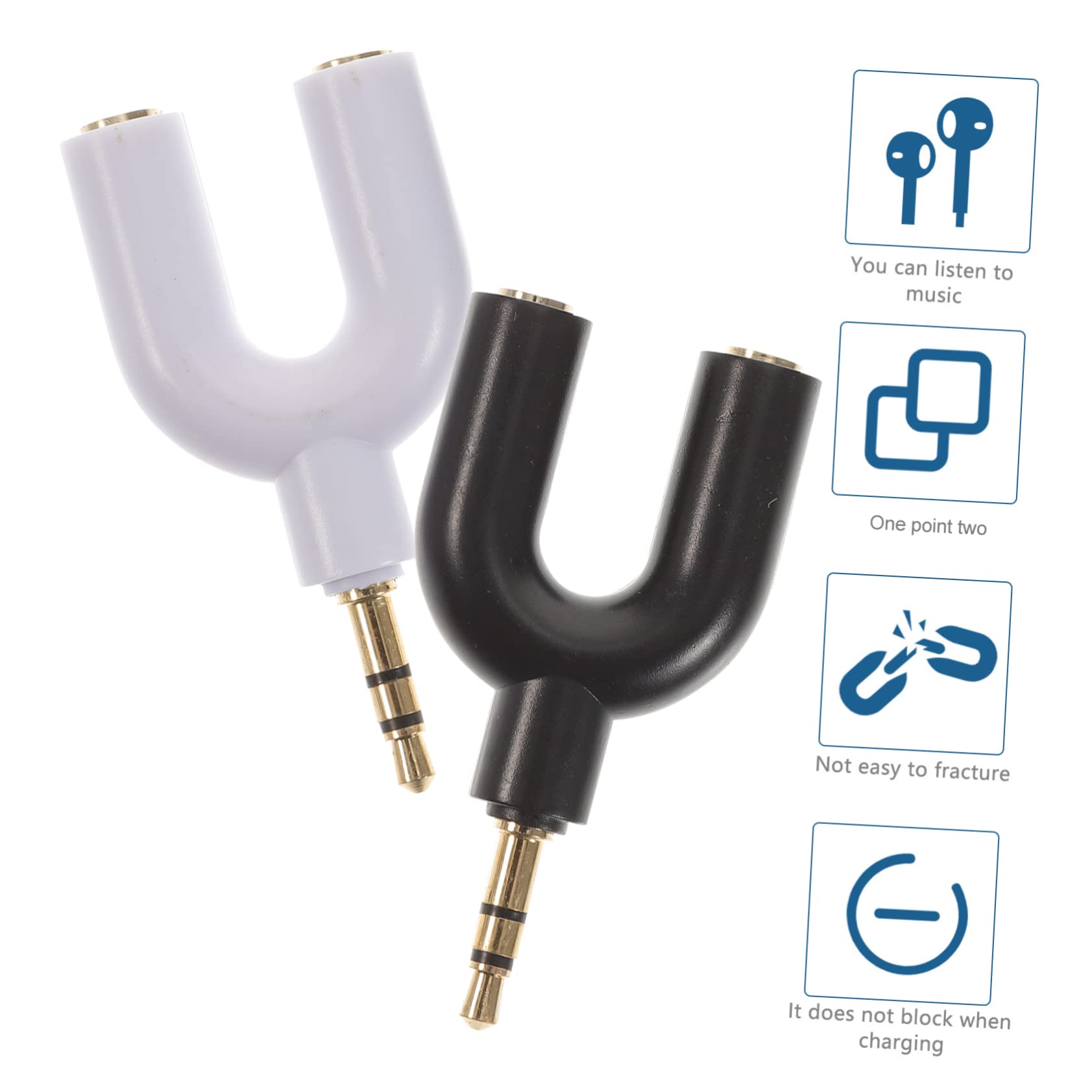 Gadpiparty 30pezzi Cavo Adattatore Stereo y Splitter Divisore Auricolari Per Smartphone e Tablet Facile Installazione e Trasmissione Stabile
